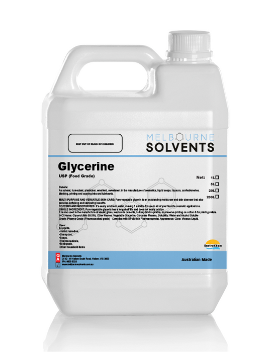 Vegetable Glycerine Organic & Pure (100% Food Grade)