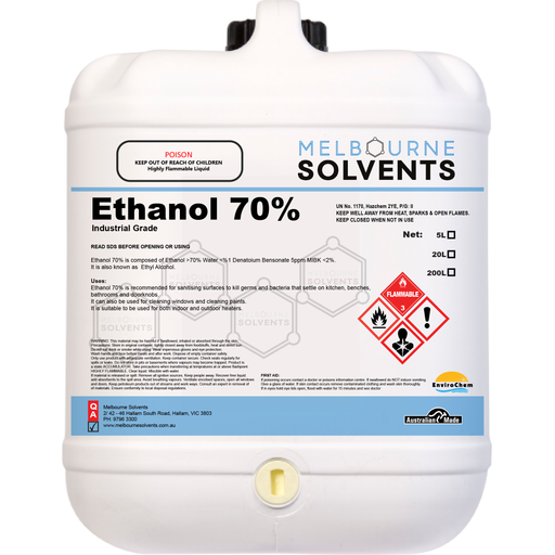 Ethanol 70% Melbourne Solvents