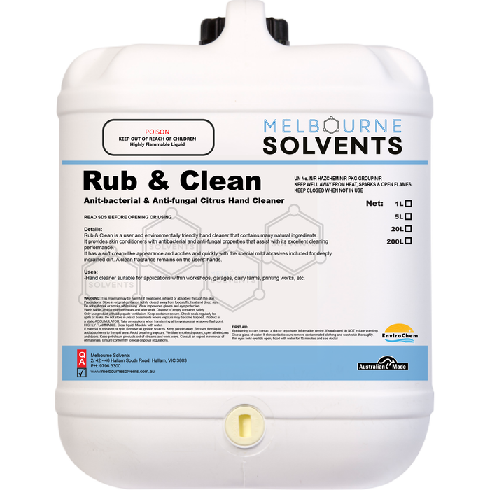 Rub & Clean Grit Soap Melbourne Solvents