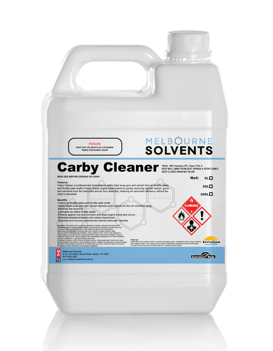 Carby Cleaner 5L Melbourne Solvents
