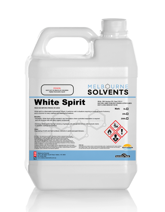 White Spirit Melbourne Solvents