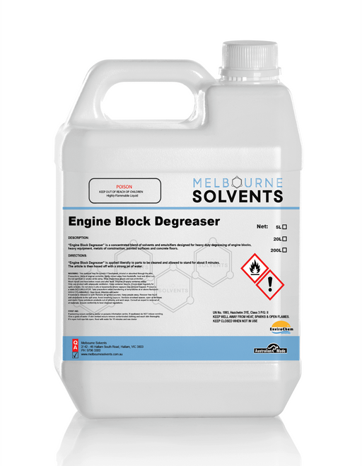 Engine Block Degreaser - Melbourne Solvents Australia