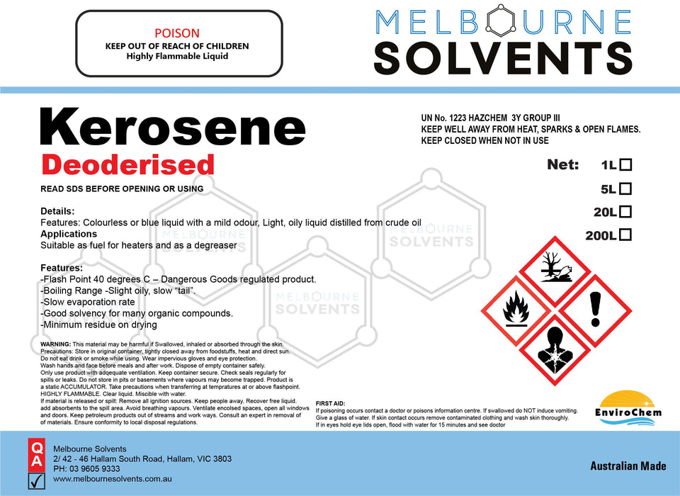 Kerosene Deoderised