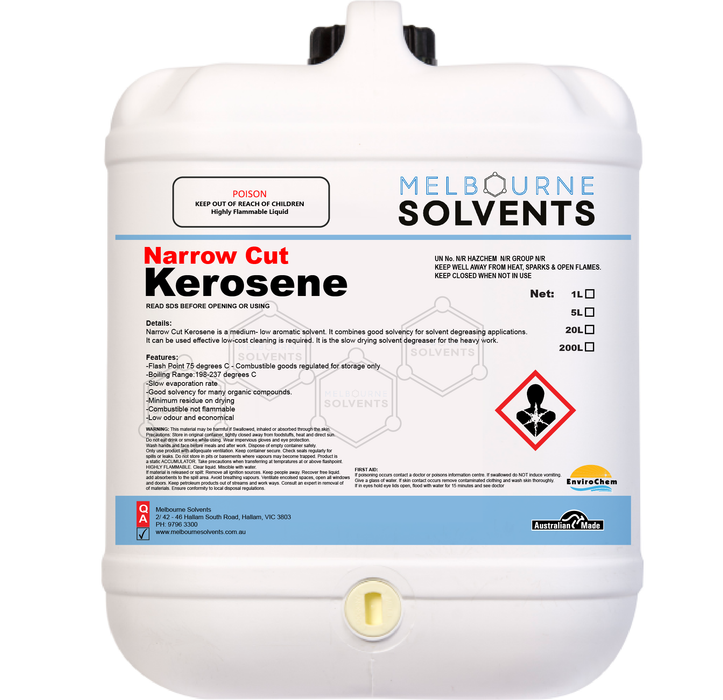 Narrow Cut Kerosene Melbourne Solvents