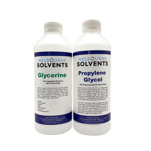 Propylene Glycol Glycerine Combo Pack Melbourne Solvents