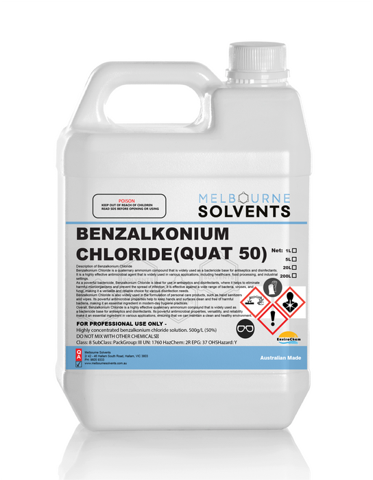 BENZALKONIUM  CHLORIDE (QUAT 50)