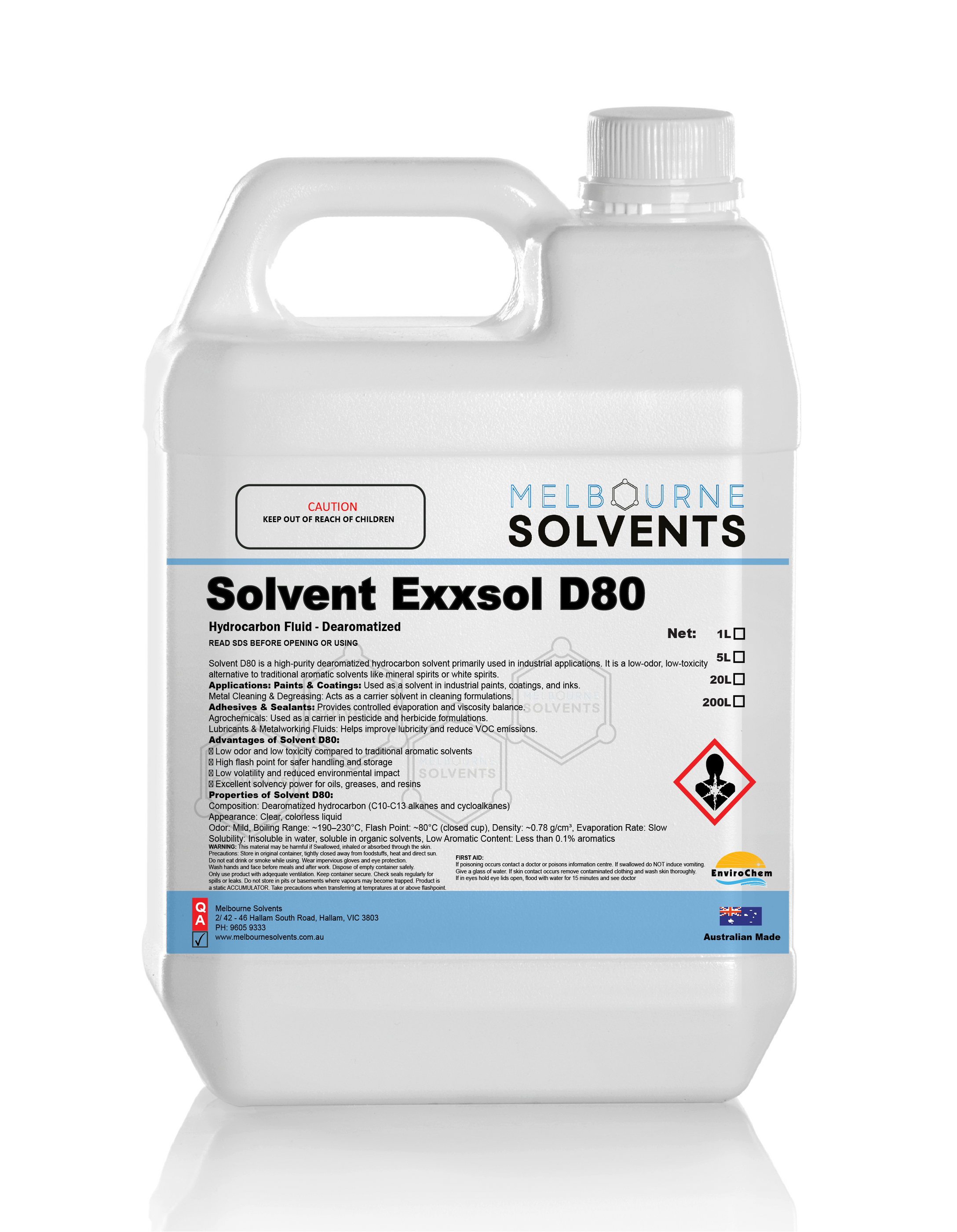 Solvant 83 Solvent Exxsol D80