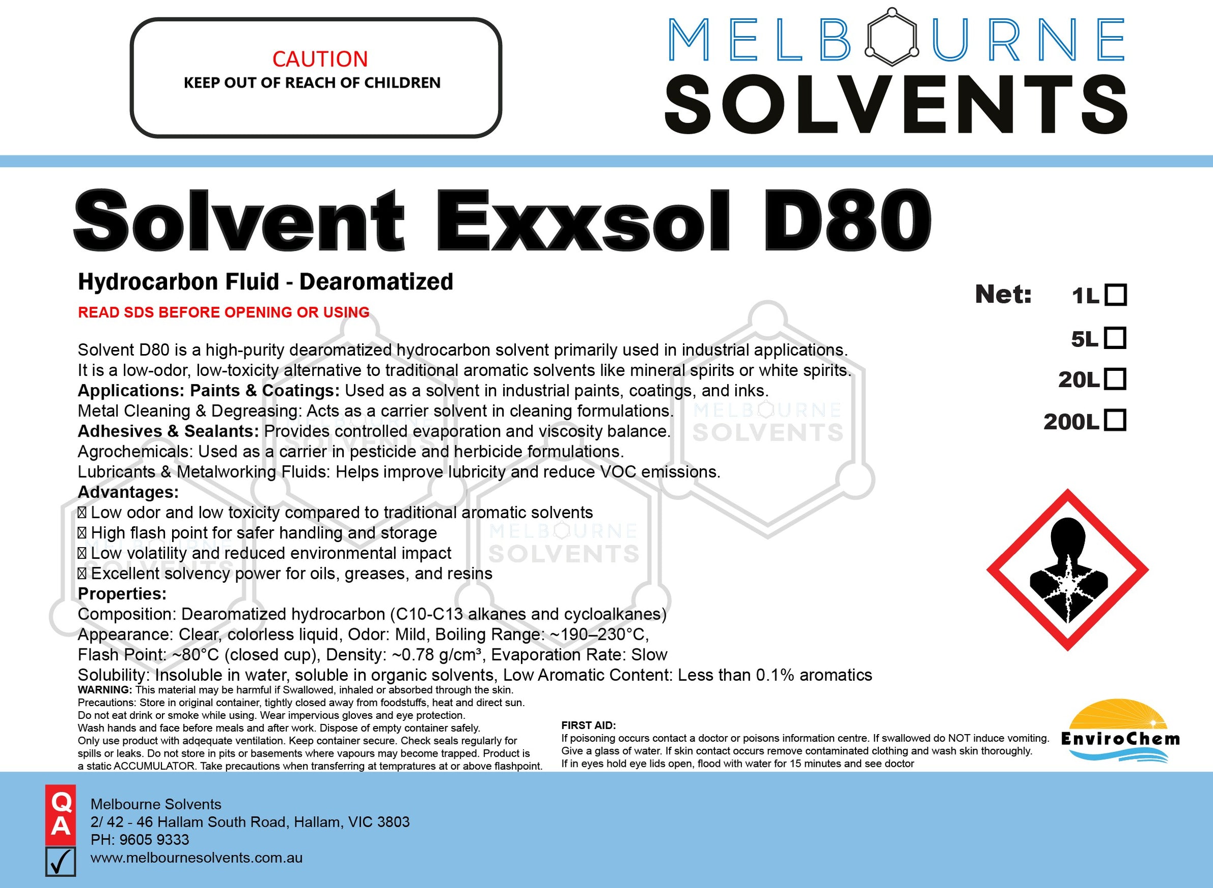 Solvent Exxsol D80