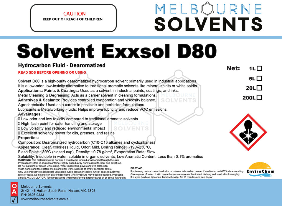 Solvent Exxsol D80