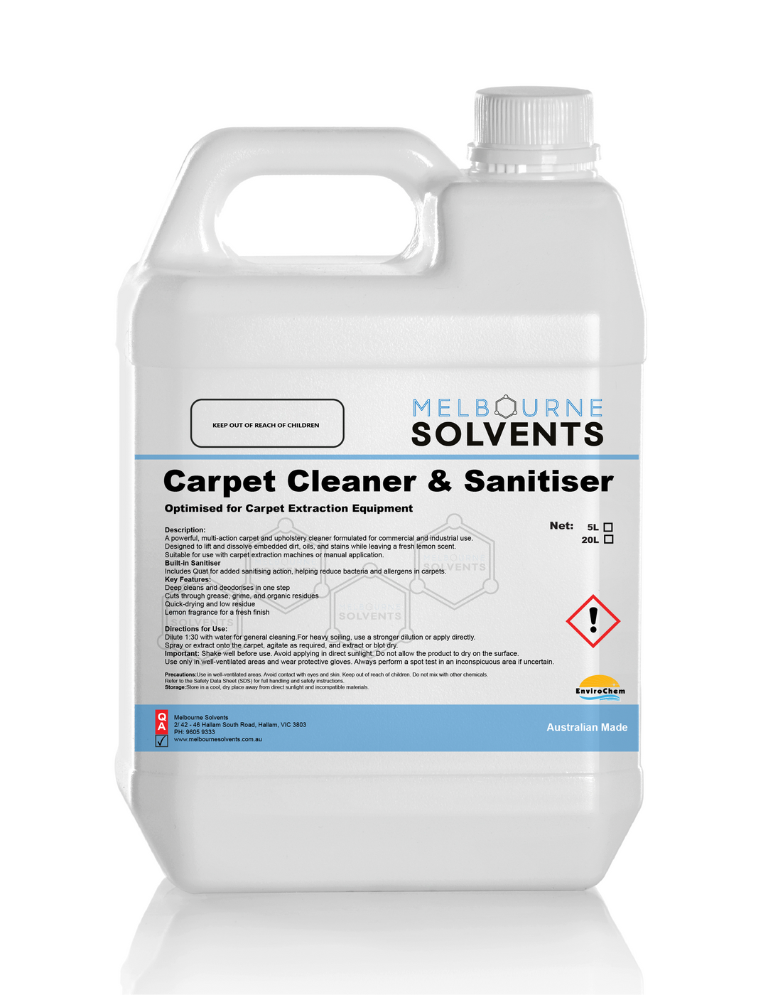 Carpet Cleaner & Sanitiser