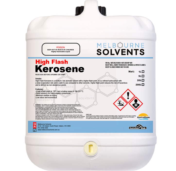 High Flash Kerosene Melbourne Solvents