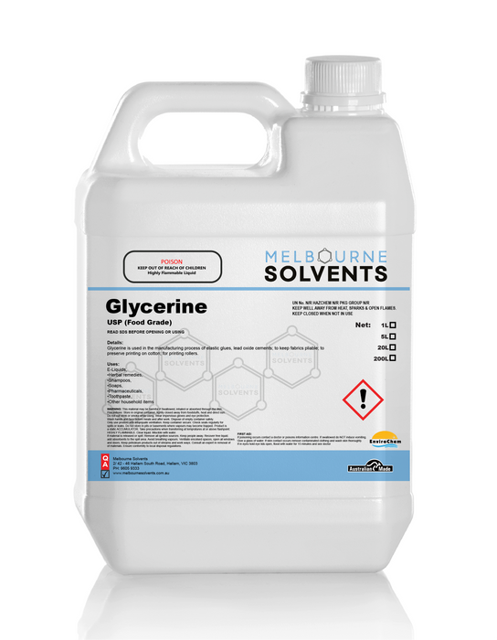 Organic Glycerine, Pure Vegetable Glycerine (VG) British Pharmacopoeia (BP) (100% Food Grade)
