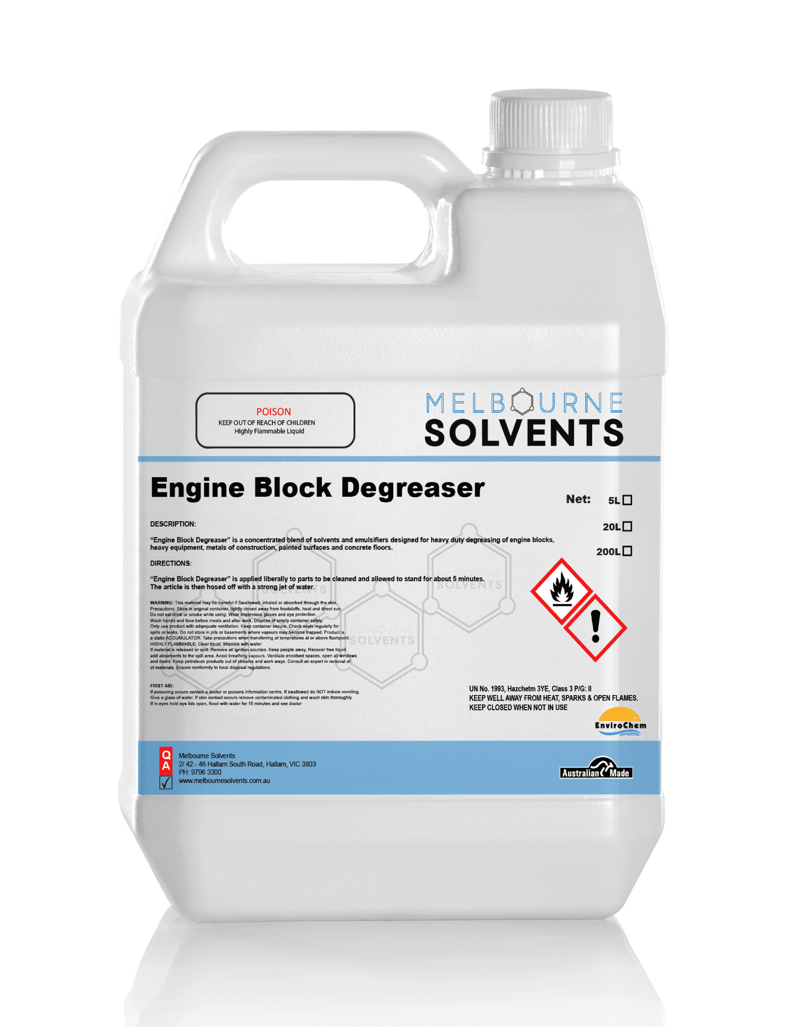Engine Block Degreaser Melbourne Solvents