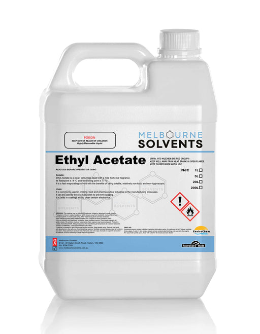 5L Ethyle Acetate Melbourne Solvents