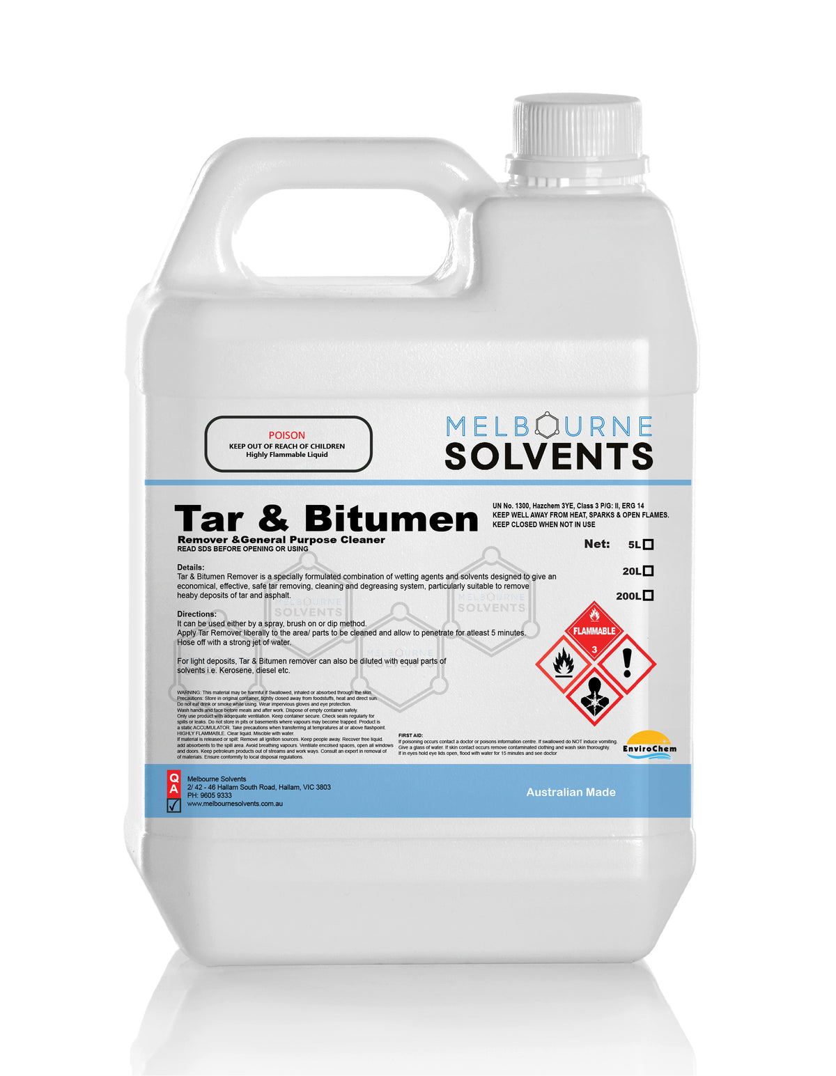 Buy Tar Remover Melbourne Solvents